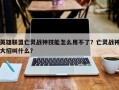 英雄联盟亡灵战神技能怎么用不了？亡灵战神大招叫什么？