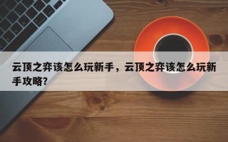 云顶之弈该怎么玩新手，云顶之弈该怎么玩新手攻略？
